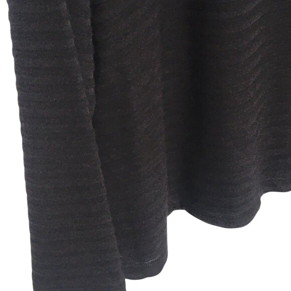 Liz Claiborne Knit Sweater Top Women XL Black Stripe Long Sleeve Shoulder Button - Picture 15 of 16